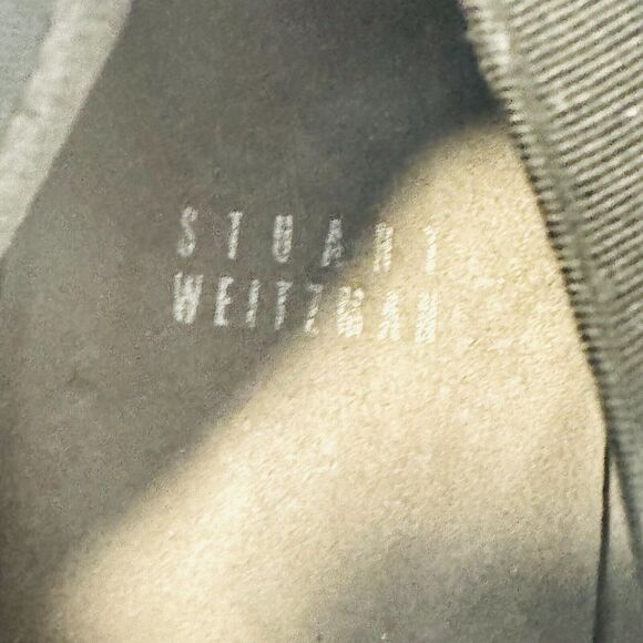 Stuart Weitzman Shoes Womens 9.5 Black Suede Ballet Flats Dress Casual Slip Ons - Picture 9 of 11